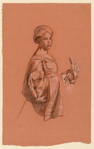 Studie na "Svatební průvod" od Elihu Vedder
