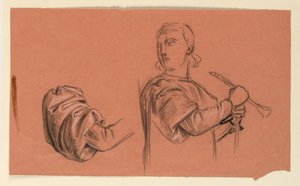 Studie na "Svatební průvod" od Elihu Vedder