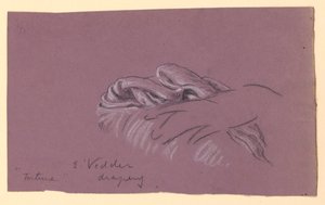 Studie Draperie "Fortune" od Elihu Vedder