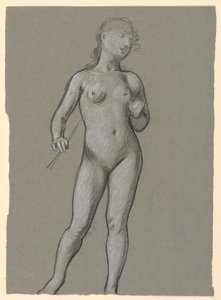 Studie ženského aktu od Elihu Vedder