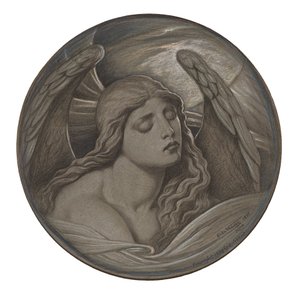 Studie "Duše v otroctví" od Elihu Vedder