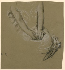 Studie ženského modelu od Elihu Vedder