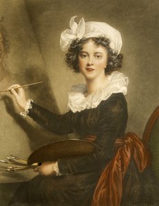 Rytina reprodukující Marie Elisabeth Louise Vigee Le brun (nebo Vigee-Lebrun nebo Vigee Lebrun
