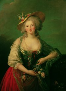 Alžběta Francouzská (1764-94) zvaná Madame Elizabeth, kolem 1782 (olej na plátně) od Elisabeth Louise Vigee Lebrun