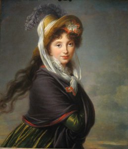 Portrét princezny Iriny Ivanovny Vorontsové, rozené Izmaylové 1768-1848, cca 1797 od Elisabeth Louise Vigee Lebrun