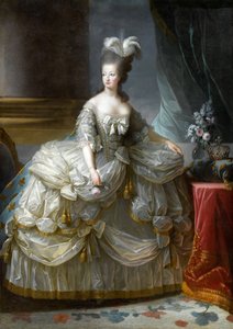 Portrét francouzské královny Marie Antoinetty 1755-1793 od Elisabeth Louise Vigee Lebrun