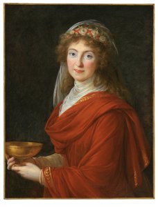 Portrét hraběnky Siemontkowské Bystré od Elisabeth Louise Vigee-Lebrun