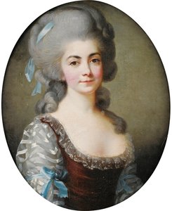 Portrét operní pěvkyně Antoinetty Saint-Hubertyové 1756-1812, c. 1780 od Elisabeth Louise Vigee Lebrun
