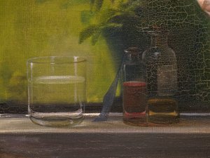 Zraněný dánský voják, detail