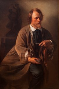 Sochař Jens Adolf Jerichau, manžel umělců, 1846