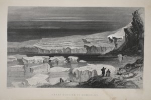 Velký Humboldtův ledovec, ilustrace z knihy "The second Grinnell Expedition in Search of Sir John Franklin", 1856.