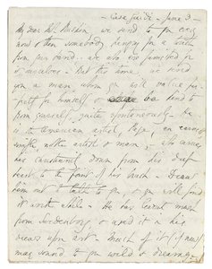 Autogram dopis Johnu Ruskinovi, Casa Giudi, Florencie, 3. června 1859 od Elizabeth Browning