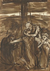 Die Kreuzabnahme, um 1834-62 von Elizabeth Eleanor (1834-62) Siddal