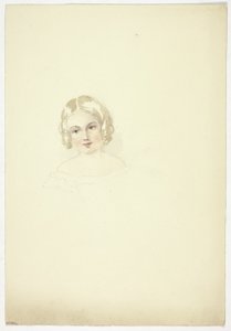 Portrét hlavy mladé dívky od Elizabeth Murray