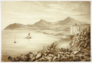 Val of Shanganagh, Dun Laoghaire, s loděmi od Elizabeth Murray