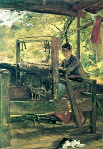 The Weaver, Tennessee, kolem roku 1885 (olej na plátně)