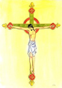 A Crucifix, 2001 (bez papíru) od Elizabeth Wang