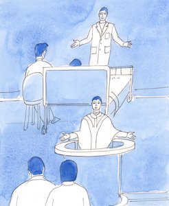 Chirurg, který stanoví vážnou diagnózu, má někdy malou naději na vyléčení, 2003 (bez papíru) od Elizabeth Wang