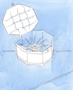 Jako krásný drahokam spočívá v důstojném pouzdru na klenoty, tak Nejsvětější svátost by měla být umístěna v důstojném prostředí, poctěno tím nejlepším ze všeho, 2004 (bez papíru) od Elizabeth Wang
