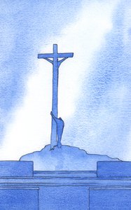 Při každé mši stojíme vedle Krista ukřižovaného pro naši spásu, 2002 (bez papíru) od Elizabeth Wang