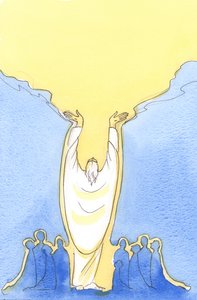 Protože Ježíš Kristus je Bůh stejně jako člověk a je mezi námi přítomný na mši, 2003 (bez papíru) od Elizabeth Wang