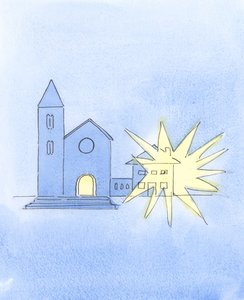 Biskupové a kněží by se měli každý den probouzet hořící touhou šířit katolickou víru a aktivně přemýšlet o nových způsobech, jak ji vysvětlit a šířit., 2004 (bez papíru) od Elizabeth Wang