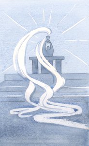 Díky zásluhám Kristovy drahocenné krve můžeme být očištěni., 2000 (bez papíru) od Elizabeth Wang