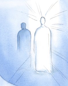 Kristus je naším vzorem a archetypem. V Něm nacházejí slabí toho nejlaskavějšího pomocníka a staří najdou dokonalého Syna, 2002 (bez papíru) od Elizabeth Wang