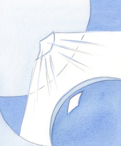 Kristus je bránou, kterou se můžeme dotknout Boha, a pokání je „dveřou“, která otevírá naši vlastní duši, 2002 (bez papíru na papíře) od Elizabeth Wang