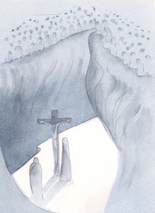Kristus prokázal svou pokoru ve slabosti a slabosti, kterou přijal, když trpěl za hříchy všech generací., 2001 (bez papíru) od Elizabeth Wang