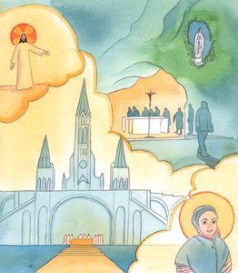 Kristus chce, abychom věnovali pozornost Svatým: jejich živému vztahu s námi, jejich svátkům, svatyním, relikviím a sochám, 2003 (bez papíru) od Elizabeth Wang