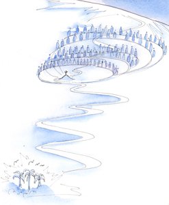 Kristovo dílo kříže je ústředním bodem všech dějin, 2003 (bez papíru) od Elizabeth Wang