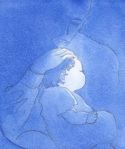 Bůh Otec nás miluje jako své děti něžnou a neutuchající láskou, 2002 (bez papíru) od Elizabeth Wang