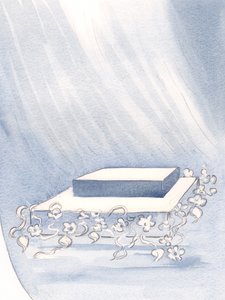 Umístil oltář do mého srdce, kde jsem mohl obětovat svou vůli, abych konal Jeho Vůli (ať to stojí cokoliv) z lásky k Němu, 2000 (bez papíru) od Elizabeth Wang