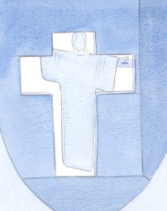 Ukázal se jako dveře, otevřel se dychtivěji pro ty, kteří se Mu podobají v ranách nebo v lásce, nebo kteří znají Jeho jméno, 2000 (bez papíru na papíře) od Elizabeth Wang