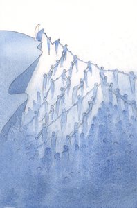 Ukázal mi, jak ho jedna naše jednoduchá modlitba může sjednotit s ostatními. Dotýká se jich svou milostí, a tak pomáhá všem jejich blízkým., 2001 (bez papíru) od Elizabeth Wang