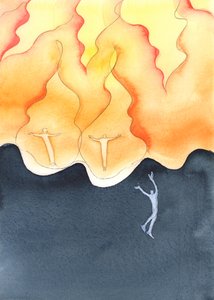 Je tragédií, že někteří rodiče nebo manželé kvůli zanedbávání nebo cynismu dělají málo pro to, aby povzbudili víru ve svých blízkých, 2003 (bez papíru) od Elizabeth Wang