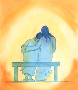 Ježíšova láska je osobní, něžná a neměnná; je s námi vždy přítomen, zvláště v Nejsvětější svátosti, a utěšuje nás svou přítomností., 2003 (bez papíru) od Elizabeth Wang