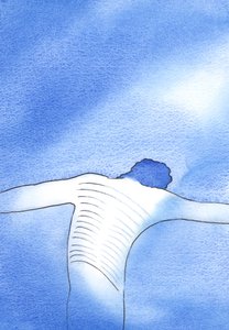 Tak jako Kristus nesl utrpení jako trest pro druhé, tak je to i s námi, kteří můžeme pomoci jiným duším trpělivým přijímáním utrpení, 2002 (bez papíru) od Elizabeth Wang