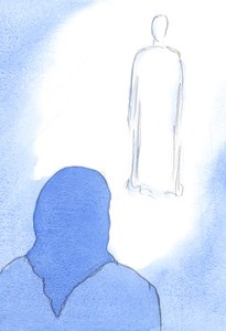 Světlo a milost mohou bohatě vylévat na mou duši, od Krista, když jsem energicky bojoval s pokušeními, 2002 (bez papíru) od Elizabeth Wang