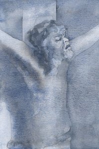 Jedné Květné neděle jsem ve své duši viděl hrozný výkřik našeho Pána z kříže, 2000 (bez papíru) od Elizabeth Wang