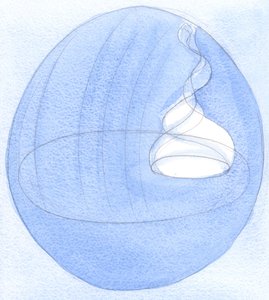 Ten, jehož duše je zcela zasvěcena Bohu, posílá do nebe velký oheň chvály; „menší“ duše obsahují menší plamen, 2002 (bez papíru) od Elizabeth Wang