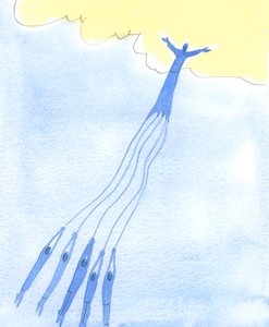 Lidem lze mocně pomoci a přitáhnout je k Nebi dobrým příkladem a modlitbami těch, kteří již do nebe odešli, 2003 (bez papíru na papíře) od Elizabeth Wang