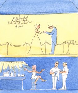 Lidé v televizních pořadech jsou zobrazeni „před“ a „po“, když se učí sociálním dovednostem, 2004 (bez papíru na papíře) od Elizabeth Wang