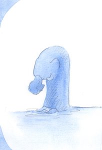Svatý František se poklonil k zemi a klaněl se Kristu a řekl: „Ach! Když myslím na to, co pro mě Ježíš udělal!“, 2002 (bez papíru) od Elizabeth Wang
