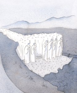 Tradice je pevná cesta; bylo vyrobeno přes drsnou půdu armádou věřících, sjednocených ve značení a stavbě., 2001 (bez papíru) od Elizabeth Wang
