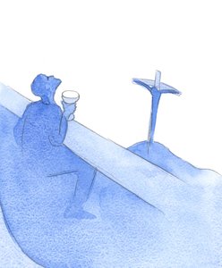 To byl důvod Kristova rozchodu s přáteli při Jeho Poslední večeři, Jeho mučení a Jeho umírání – důvodem byl hřích, 2002 (bez papíru) od Elizabeth Wang