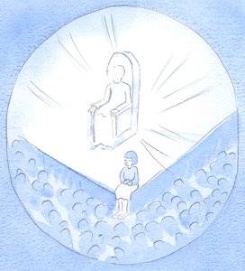 Ti, kteří jsou Kristem požádáni, aby o Něm mluvili s ostatními, by měli mluvit stejně jednoduše jako děti, důvěřivě v Jeho pomoc, 2002 (bez papíru) od Elizabeth Wang