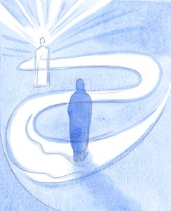 Skrze svého svatého Ducha, který vede, řídí a uklidňuje, jemně a mocně, Kristus neustále působí v našich životech, 2001 (bez papíru) od Elizabeth Wang