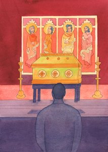 Máme živý vztah se Svatými, kteří zemřeli, takže bychom si s nimi měli promluvit, 2003 (bez papíru) od Elizabeth Wang